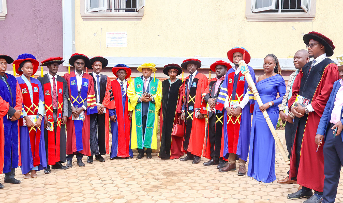 KIHP Faculty in academic regalia